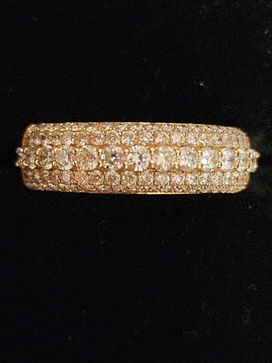 10k Yellow Gold Men's Ring - Size 10 - 1.95CT Si Diamonds