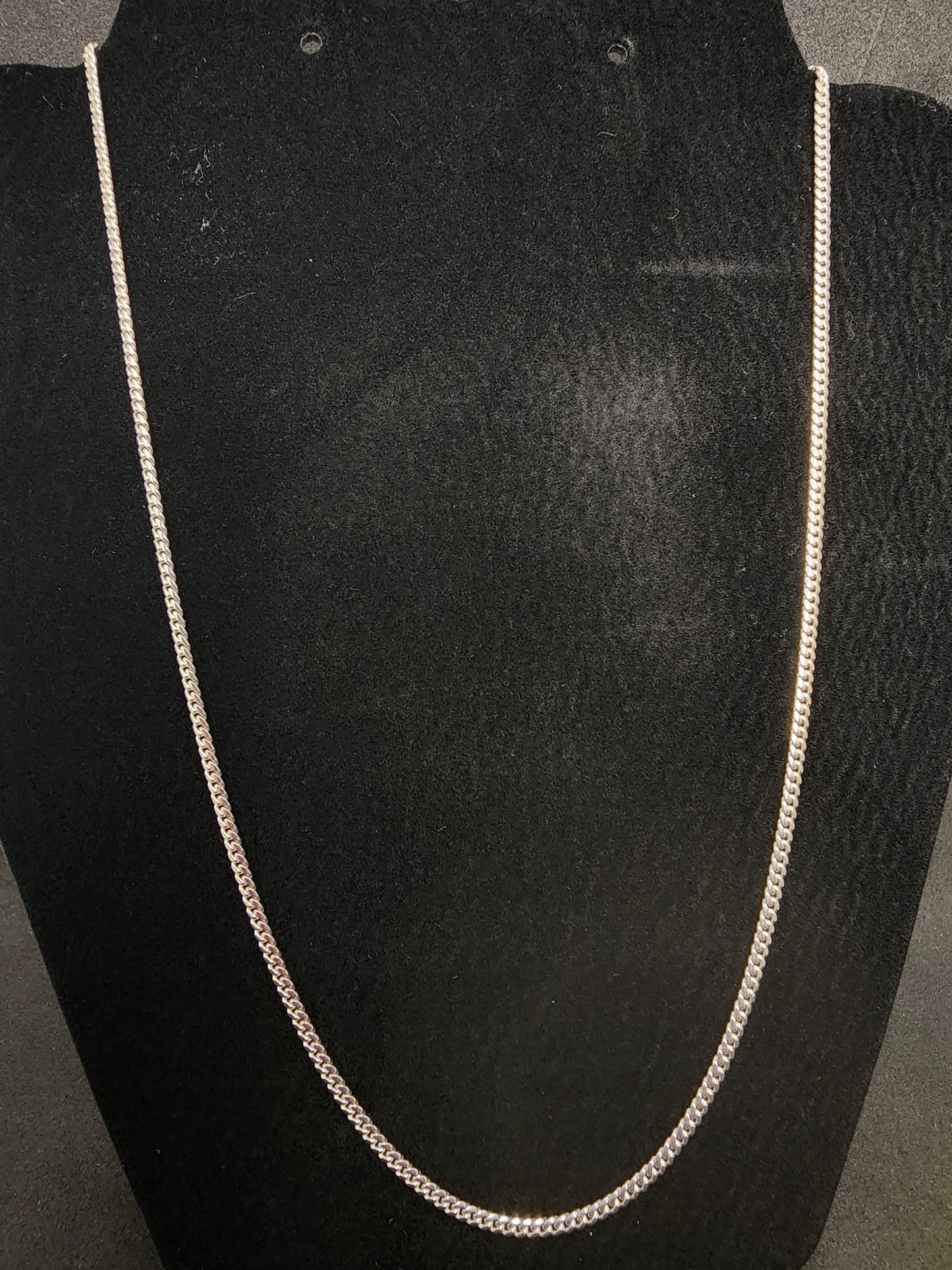 Miami Cuban Necklace - 10k Solid White Gold - 20in - 2.5mm