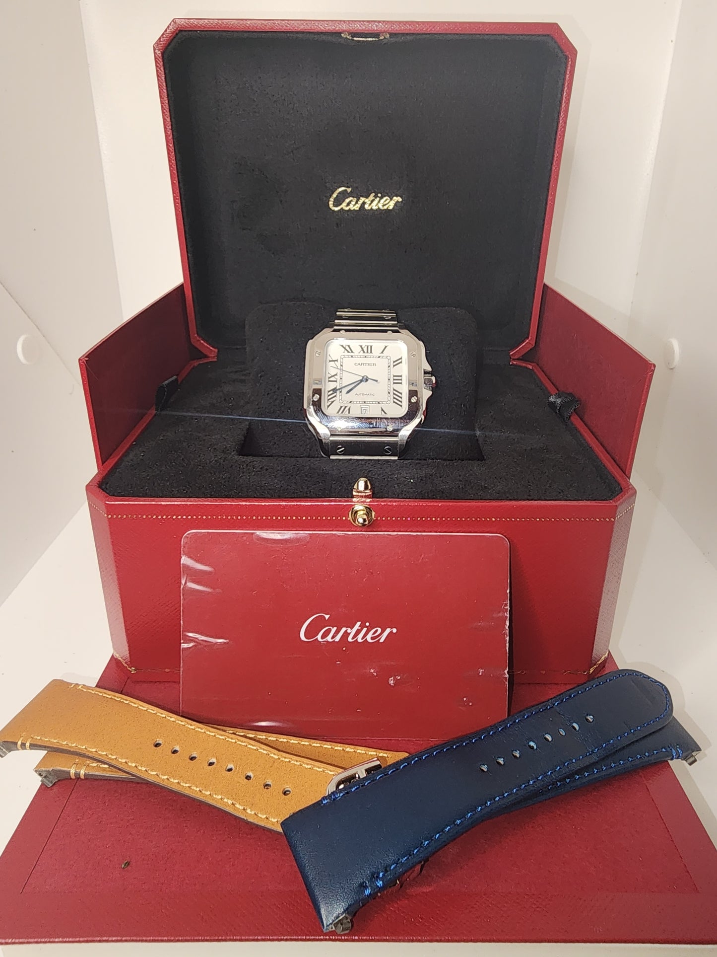 2022 Stainless steel Cartier Santos (FULL SET)