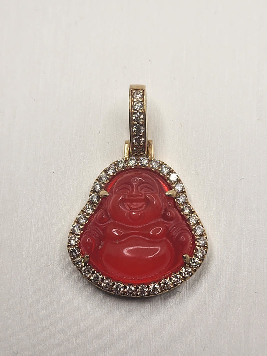 Red Buddha Pendant